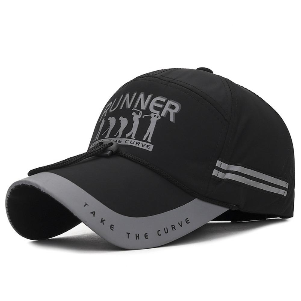 Fashion Quick-drying Baseball Cap Long Brim Breathable Fishing Sun Hat Adjustable Lightweight Duckbill Cap For Men Women