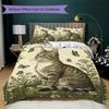 Set Copripiumino con Motivo Gatto Retrò Federa Decorazione per la Casa Regalo di Compleanno (1 * copripiumino + 2 * federe senza imbottitura)8