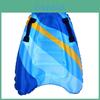 Children's Portable Inflatable Surfboard Lightweight Kickboard Ocean Surfing Water Slider Blue Striped