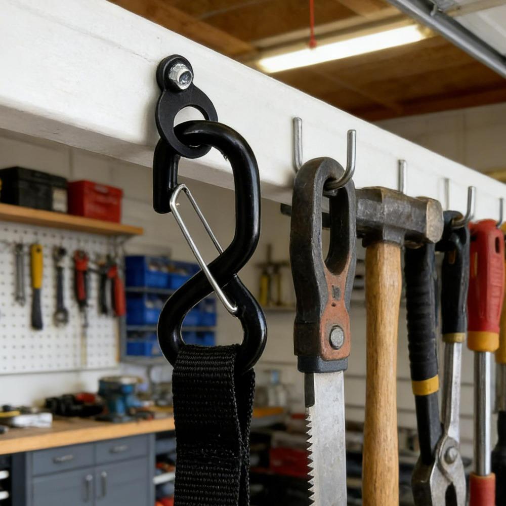Surringsankre Surringsring Sort Rustfrit Stål O-ring til Trailer Lastbil Lad Fastgørelseselement Rustbeskyttet Bugsering Hardware Tilbehør