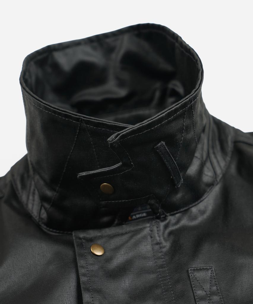 FRIZMWORKS Waxed Cotton Heritage Hunting Jacket _ Black