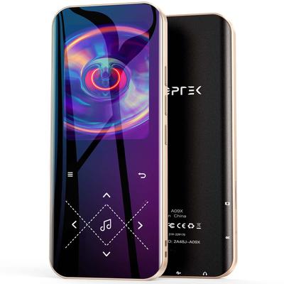 MP3 přehrávač AGPTEK s Bluetooth 32GB Velký Kovový Stylový Bezztrátový Zvuk 48 Hodin Přehrávání Přímé FM FM Snadný Japonský Návod k Obsluze v Balení