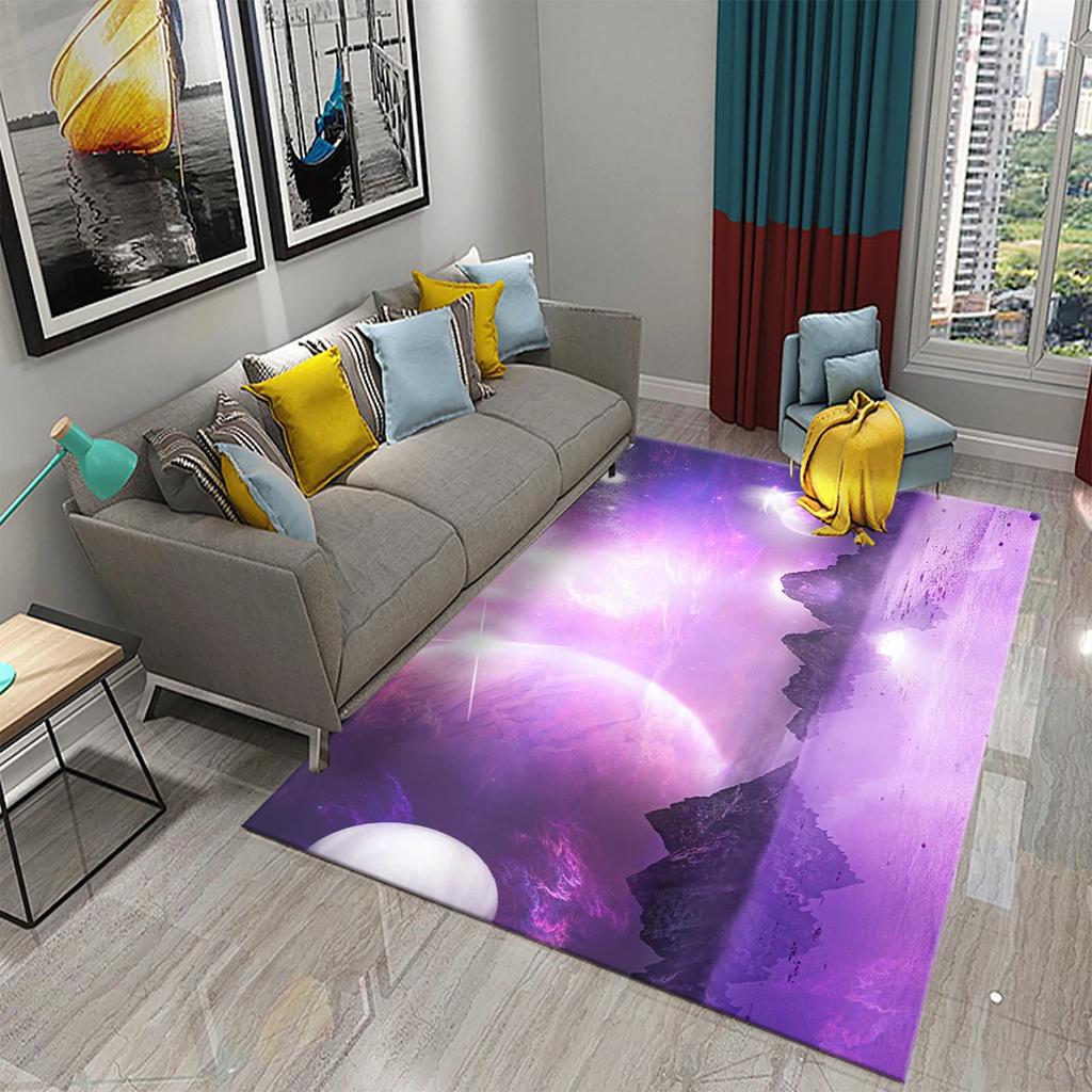 Moon Carpet Flower Moon Forest Living Room Children's Bedroom Decor Carpet Floor Mat Kitchen Bathroom Entrance Non-slip Carpet