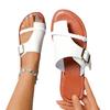 Fashion Women Sandals Outside Casual Beach Women Shoes Summer New Flats Flip Flop Sandals Walking Clip Toe Roman Buckle Ladies Slides