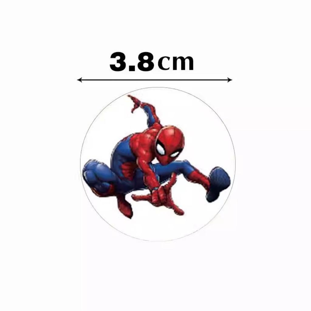 Marvel Heroes Sticker Pack Cartoon Spider-Man Captain America Iron Man Avengers Stickers for Boys Waterproof Durable for Water Bottle Laptop Luggage