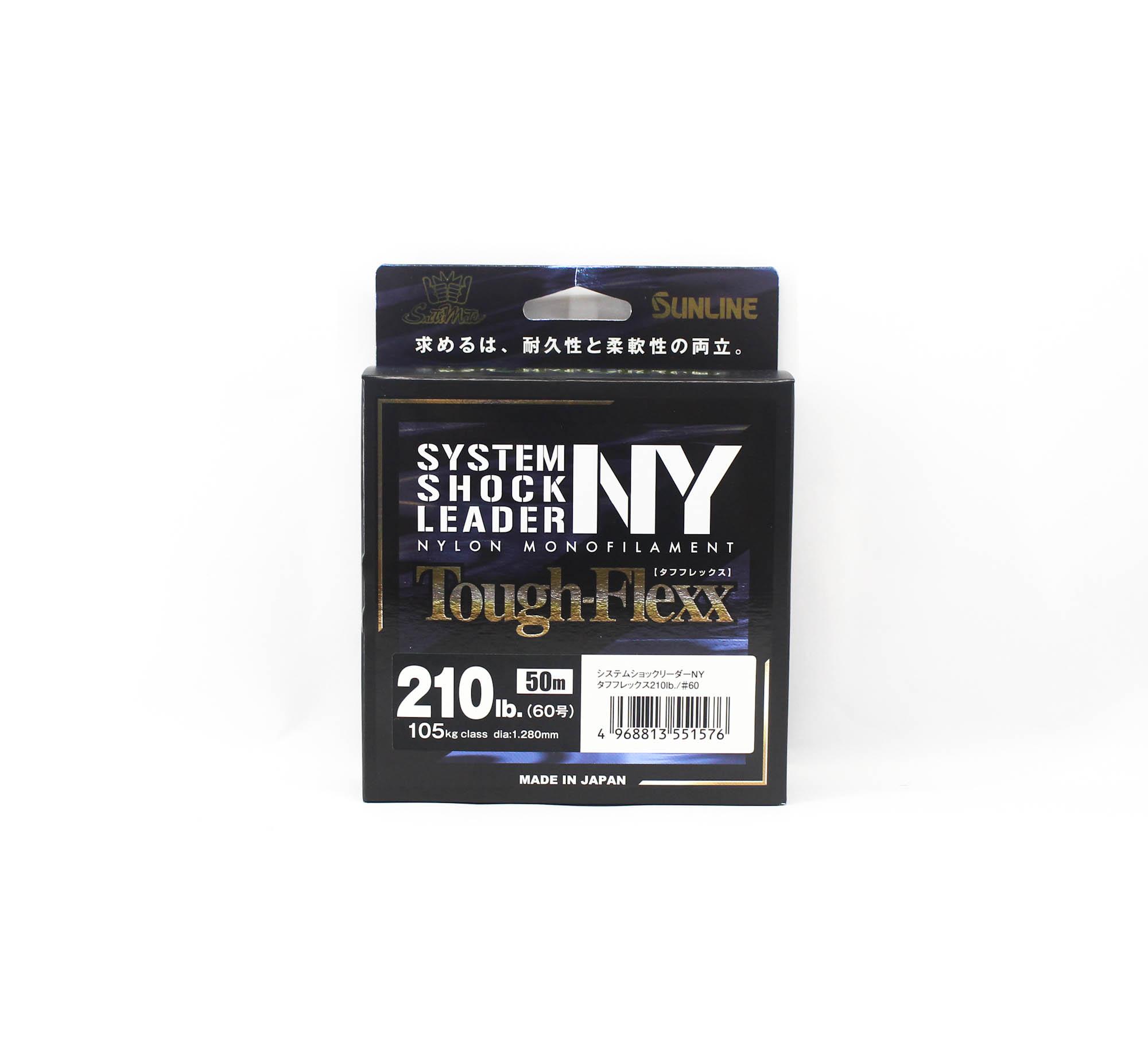 Sunline Нейлоновый Поводок NY System Shock Leader Tough Flexx 50м 210lb (1576 г.) чистый