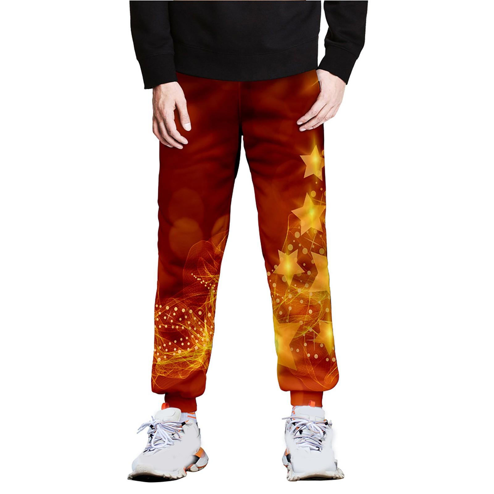 

Мужские повседневные спортивные брюки для бега с Рождеством, легкие рабочие брюки для пешего туризма, уличные брюки XXXL красный