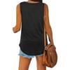 2024 New V-neck Swallowtail Sleeveless Tank Top - Women's European & American Style