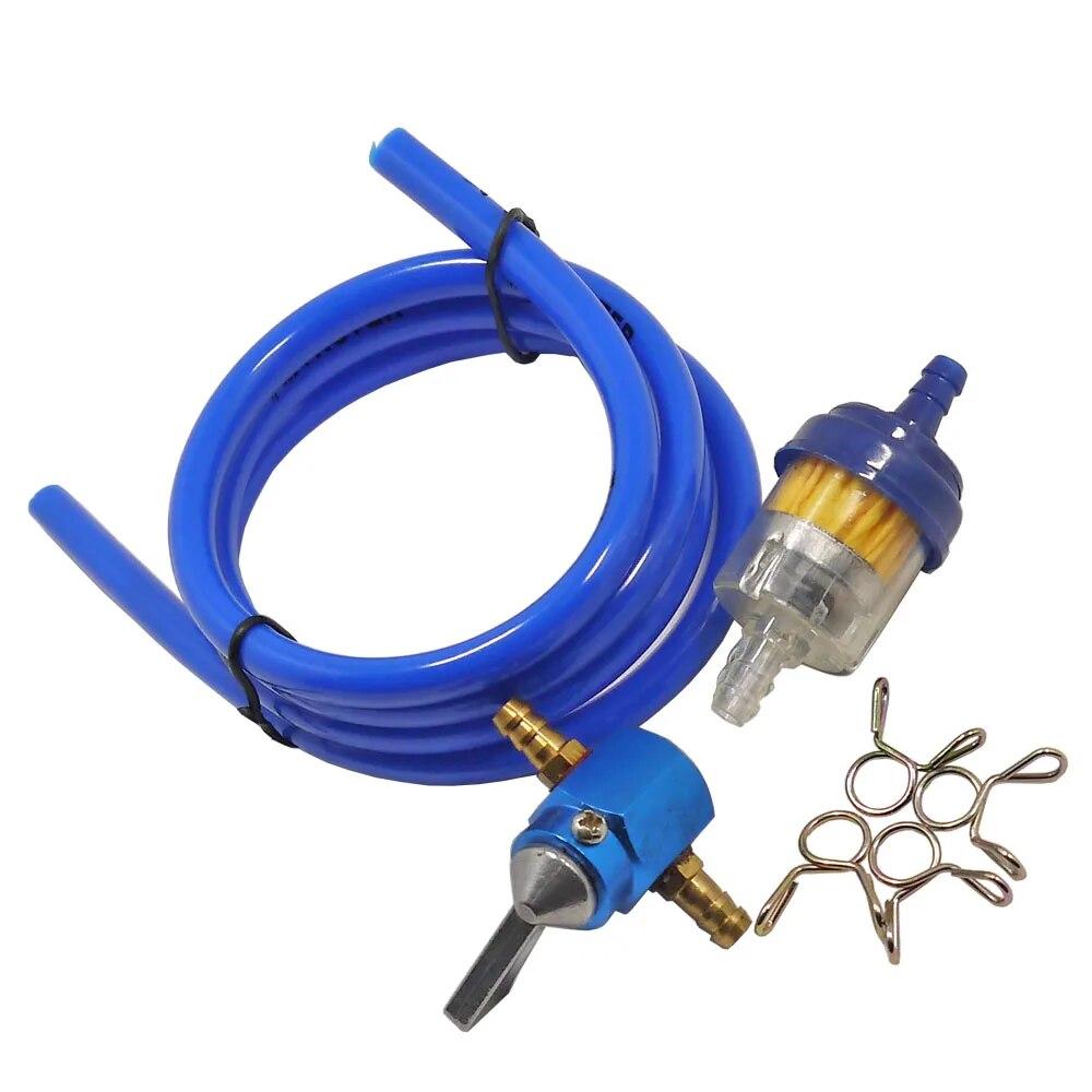 1PC 6MM ATV Mini Motokros Motokros Dirt Pit Spínač palivové nádrže Petcock Ventil Plyn Benzínový filtr Hadice trubice řadové svorky 70-160 ccm