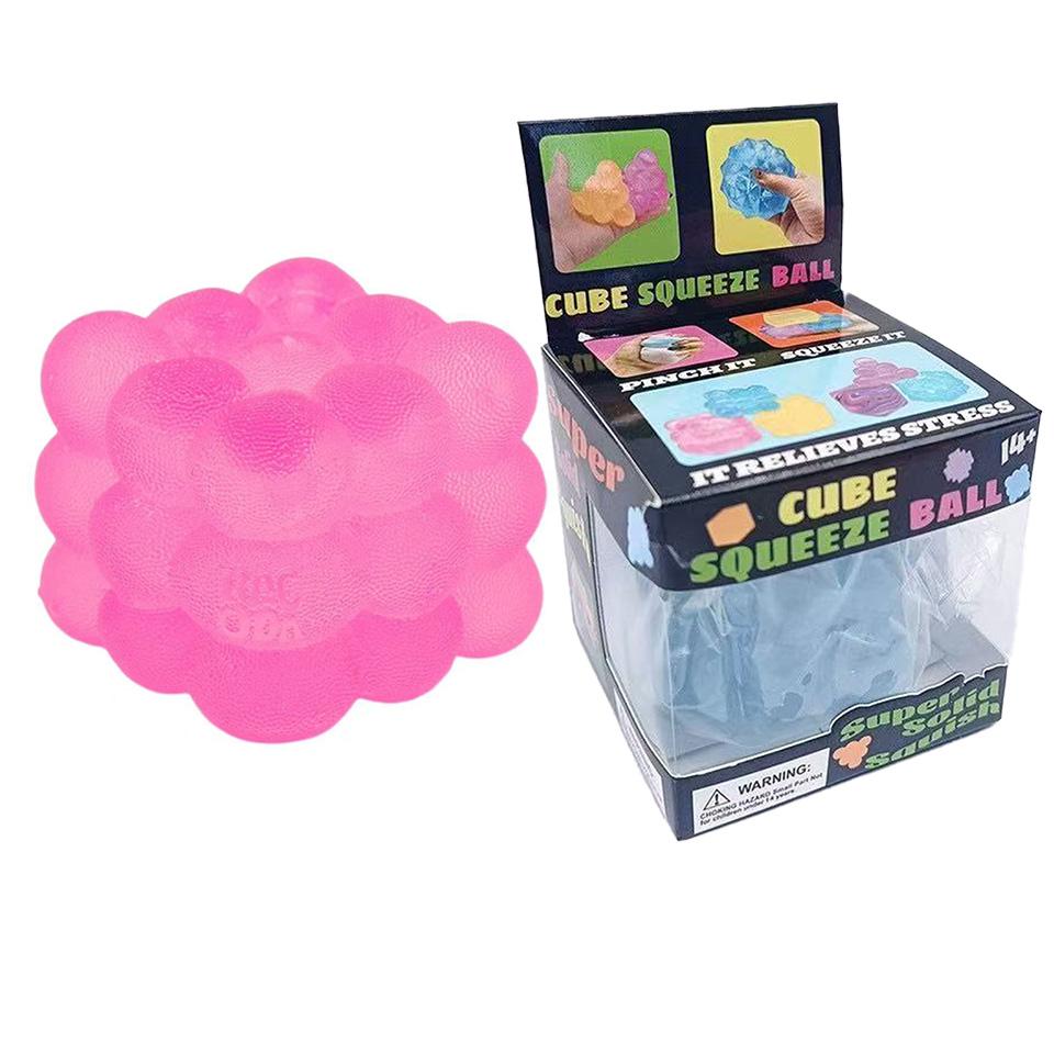 Sale three-dimensional candy kneading music adult Stress Relief Squeeze sensory Toy Decompression Simulation Cube Party Gift