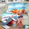 Cozy Warm "ONE PIECE" Flannel Blanket for Bedroom, Sofa, Bed, Chair, Picnic, Travel and Daily Use