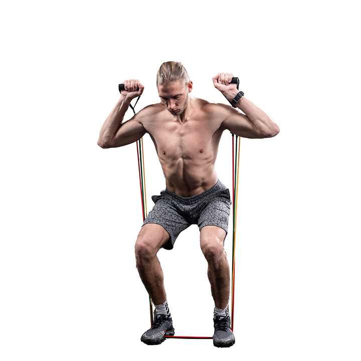 Men's Elastic Rope Fitness Training Equipment Tension Band For Back Strength Chest Muscle Household Band Exercise Bands