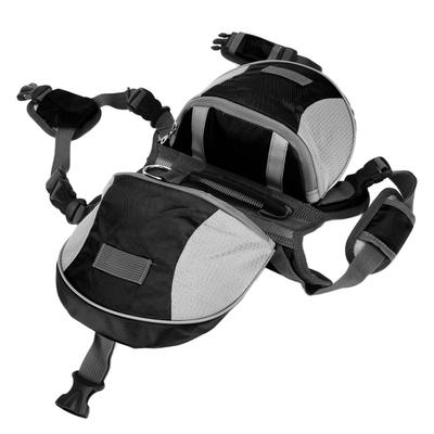 Borsa da sella per cani, regolabile, zaino da viaggio per cani con tasche laterali per taglia piccola, media e grande