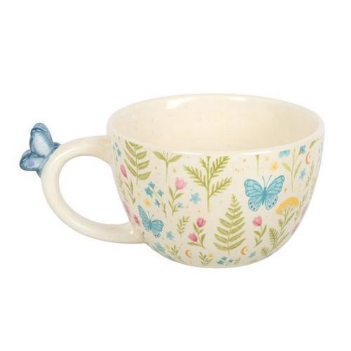 Something Different Luna Bloom Floral Mug bianco