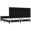 Box Spring Bed with Headboard Black 200 X 200 Cm Velvet