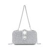 Neue Mode-Designerin Damen Große Diamant-Abendtasche Glänzender Strassstein Perle Hochzeitsfeier Crossbody-Tasche Luxus-Clutch Handtasche