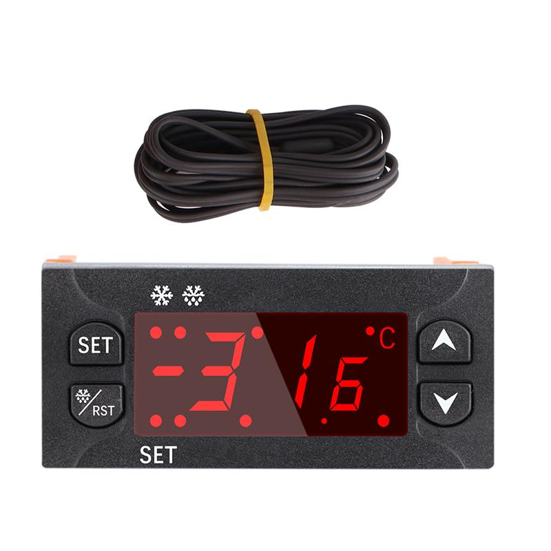 ETC-512B Digital Thermostat Temperature Controller Thermometer Sensor Hygrometer 12V 24V 220V Refrigeration Alarm