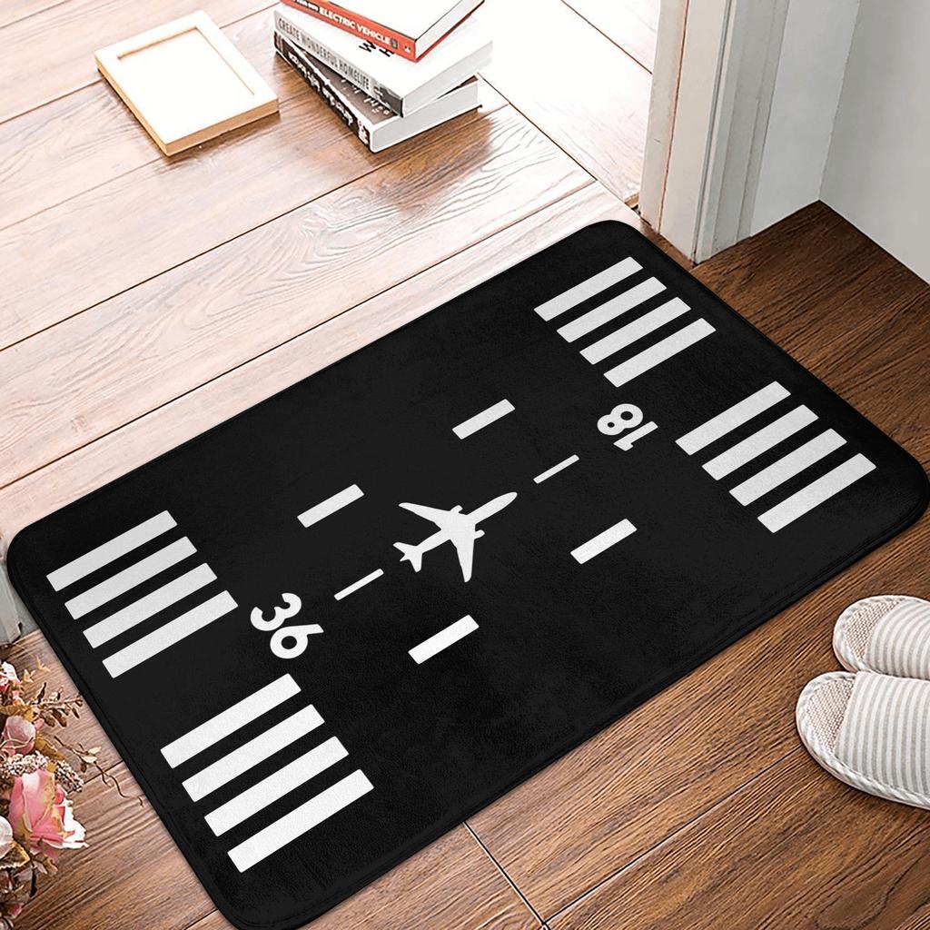 Aviation Departures Arrivals Doormat Anti-Slip Bath Kitchen Mat Bedroom Balcony Floor Door Entrance Carpet Rug