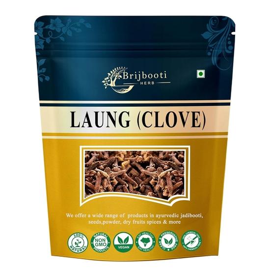 BrijBooti Laung - Clove - Whole Clove - Long - Pure & Naturals - Laung Sabut 50 Gr 50GM