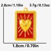 2 Stück Roter Emaille/Strass Liebe Anhänger Edelstahl Herz Charm Für Schmuckherstellung Zubehör Großhandel Steampunk Öl Tropfen Charms