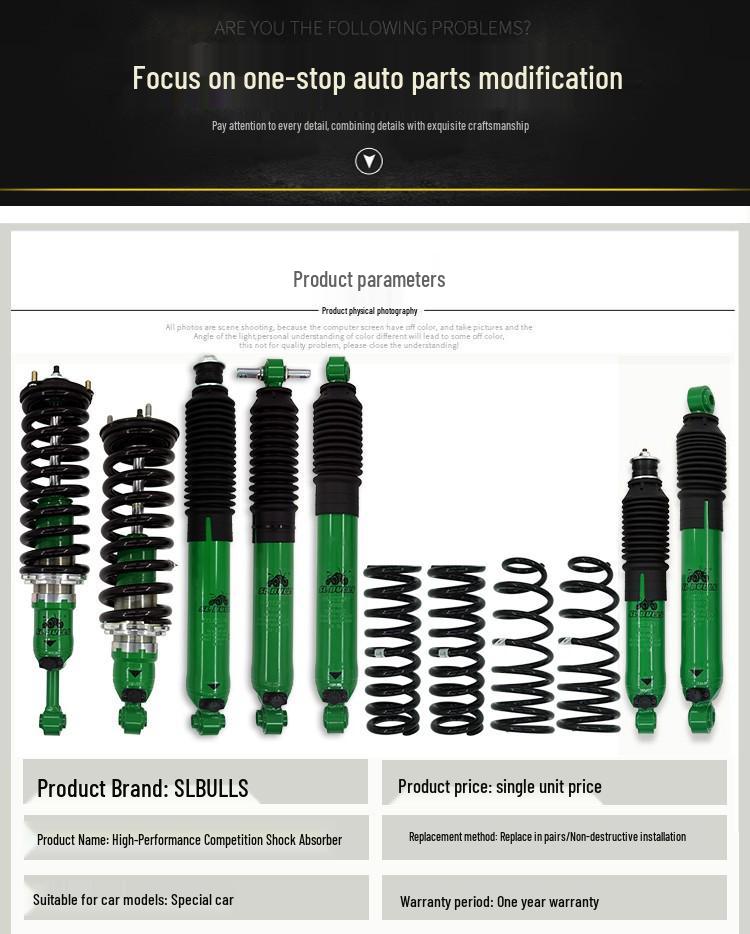 Foton Mars 7 Series Off-Road 2-Inch Lift Kit with Adjustable Shock Absorbers