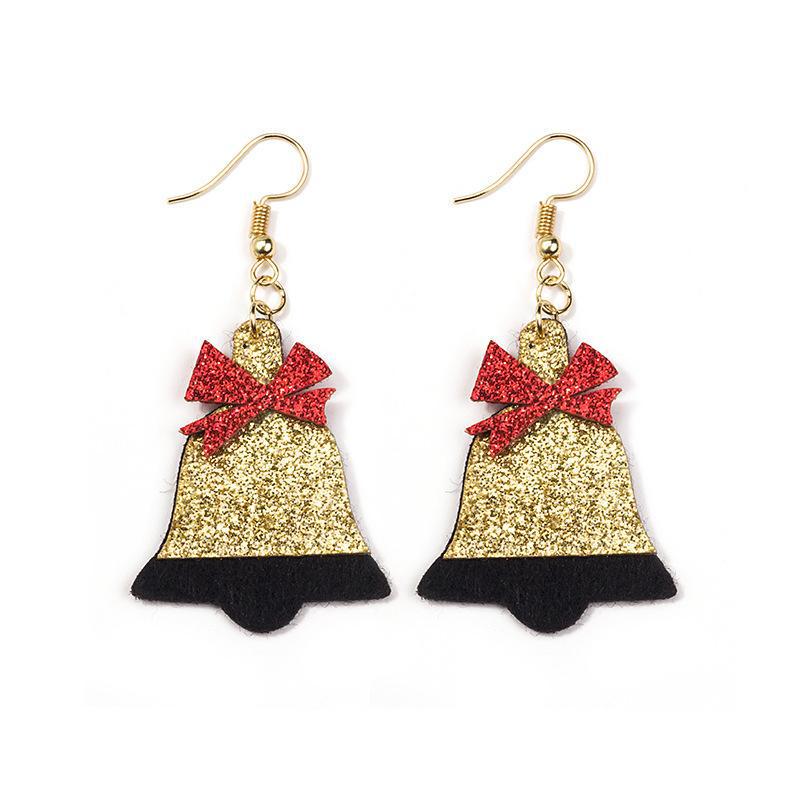 3D Cartoon Santa, Snowman, and Reindeer Christmas Earrings