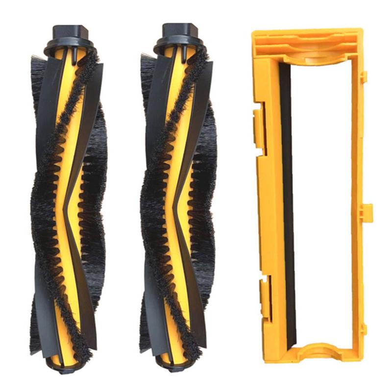 

A65T-2Pcs Vacuum Cleaner Main Brush + 1Pcs Roller Brush Plate Cover Forroscenic 800T 820S 830S 830P Forliectroux C30B