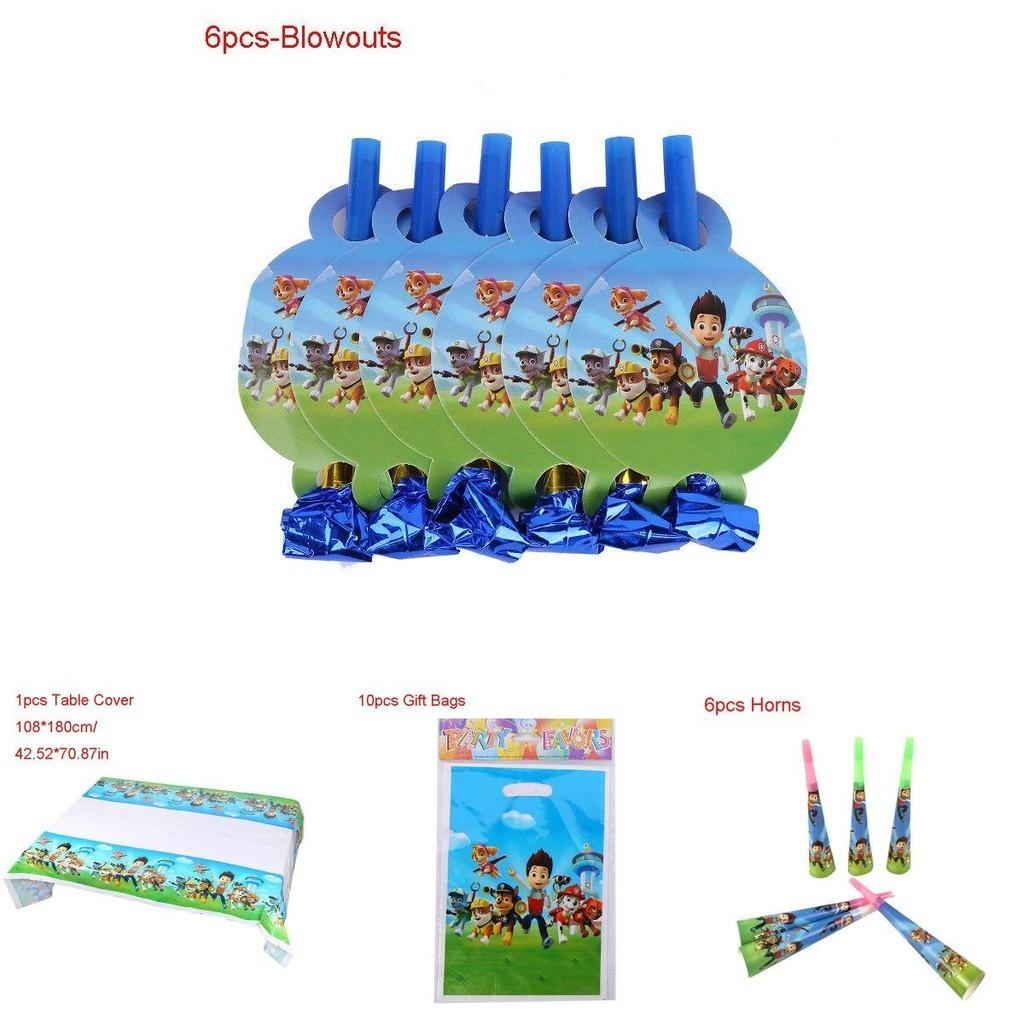 Charming Paw Patrol Kids Theme Birthday Party Decorations And Disposable Tableware Collection