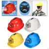 Construction Hard Hat with Fan Thickening Safety Helmet Multifunction Red