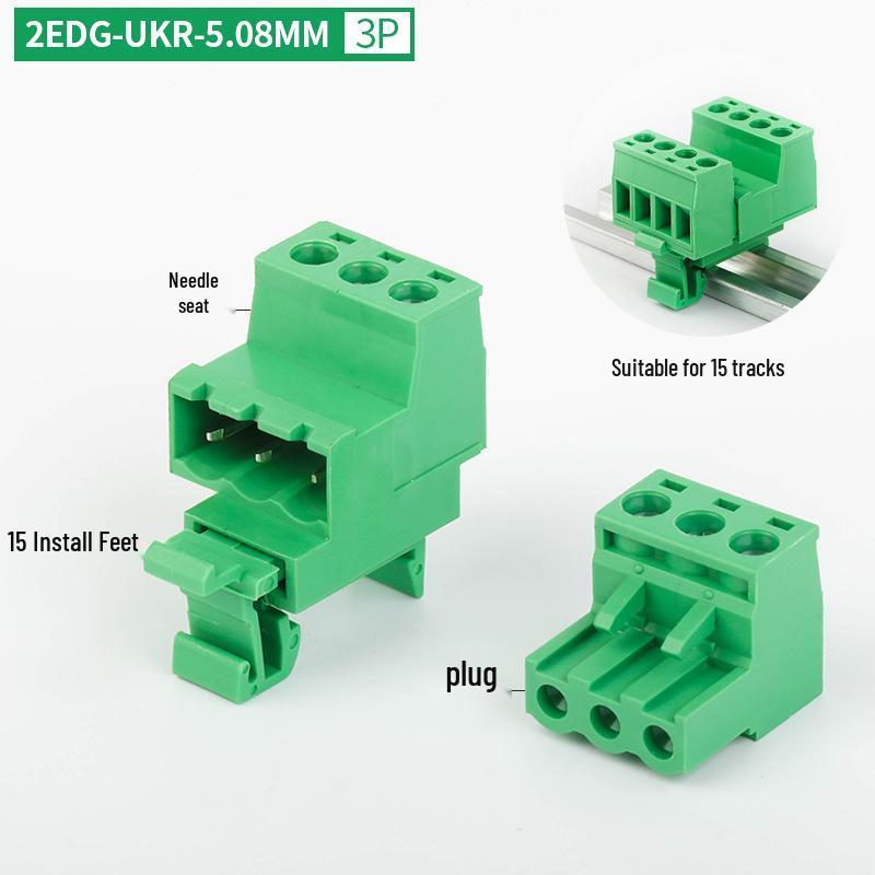 2EDG-UKR-5.08MM Plug-in Rail Guide Terminal Block Connector