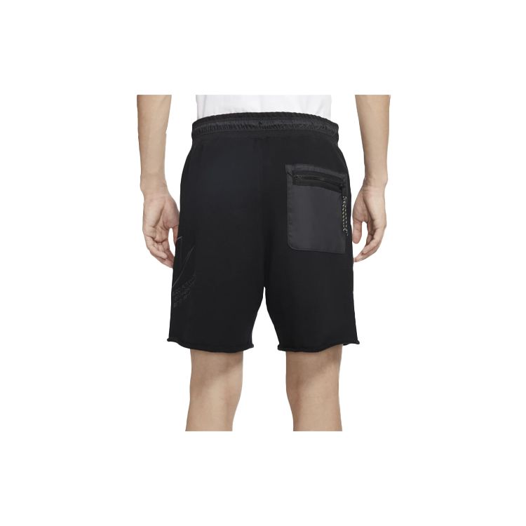 Nike Pantaloncini French Terry Uomo Pantaloni Neri CU3801-001