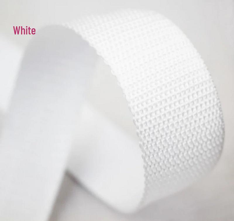 Schwarz-Weißes Polypropylen-Gurtband 1-5 cm Verdickt für Schultaschen & Rucksäcke