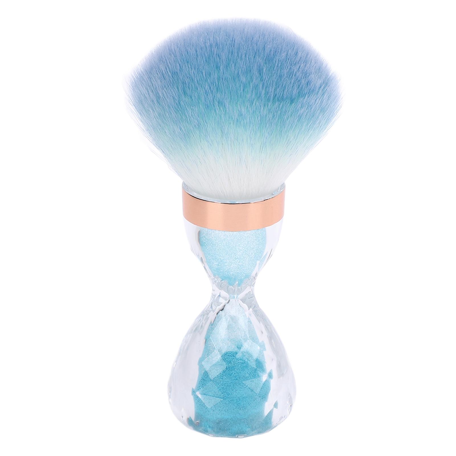 

Кисть для пыли для нейл-арта Мягкая кисть для очистки пыли для нейл-арта с ручкой для маникюра и макияжа Синяя синий