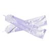 48cm Long Satin Sexy Lace Embroidery Hook Finger Gloves Retro Party Women Etiquette Drive Cosplay Dinner Dance Mittens