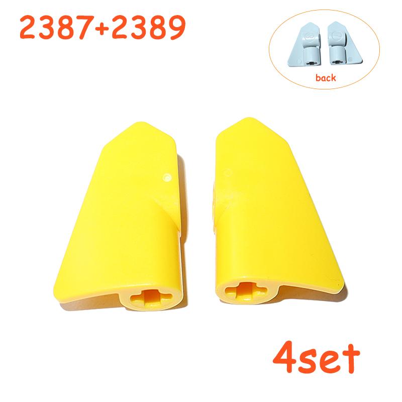 3x2 Panel Wedge Plate Curved Technical Parts MOC Mechanical Car Bricks Building Block Assembles Particles 2389 2387