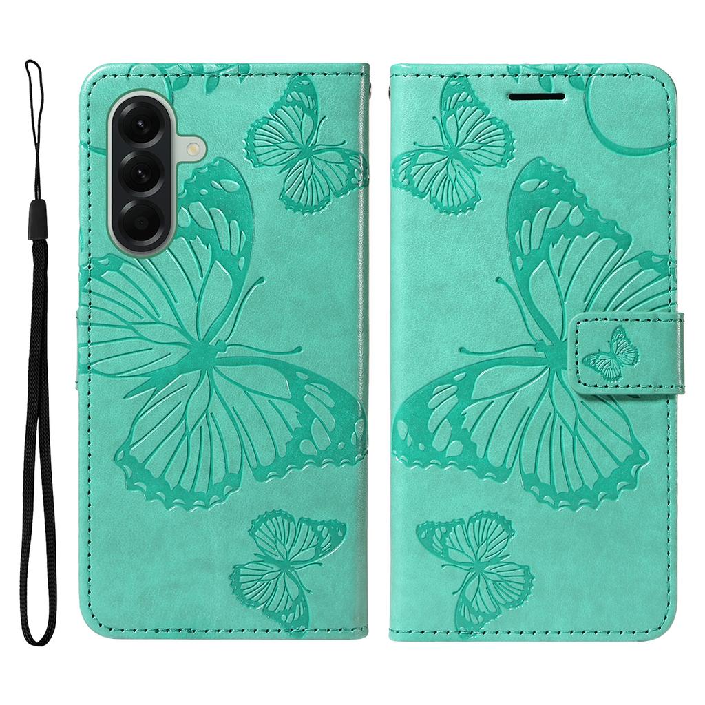 For Samsung Galaxy A57 5G Wallet Case Floral Butterfly Imprinted Leather Phone Cover Stand