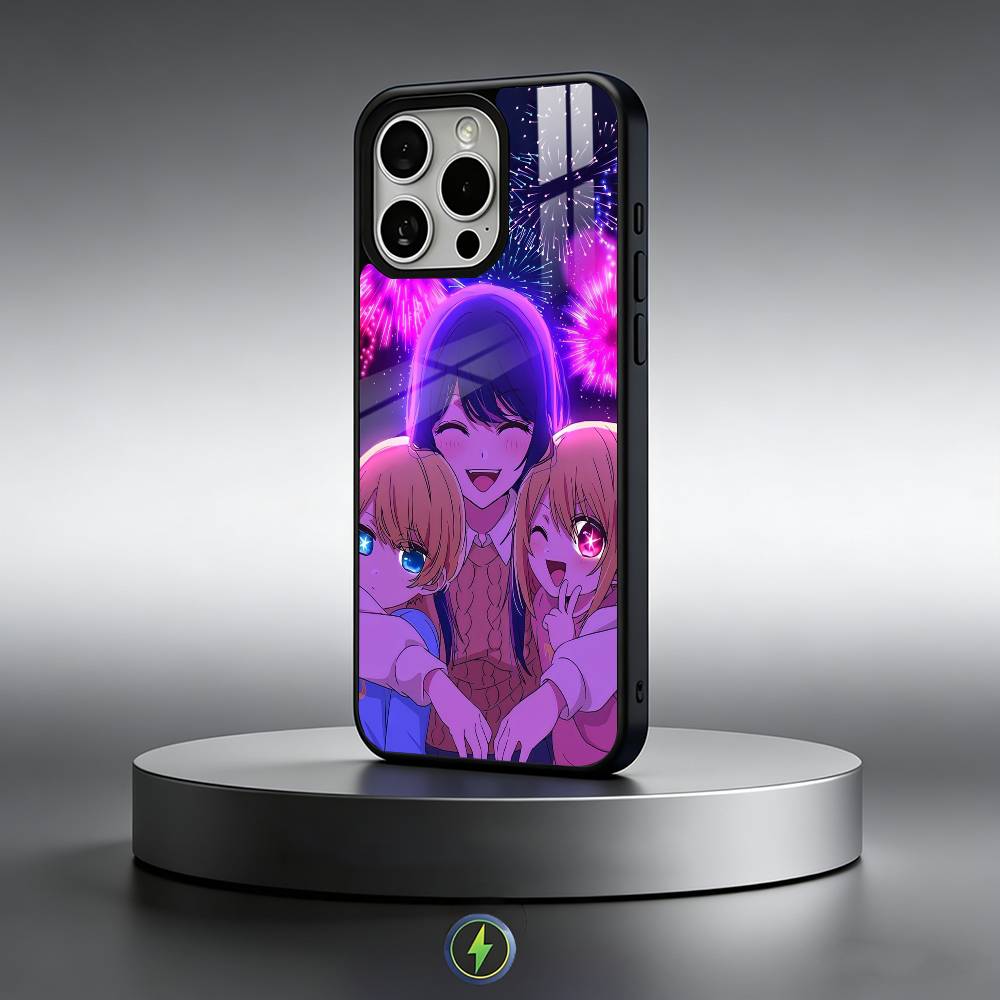 Anime O-Oshi No Ko Phone Case For iPhone17,16,15,14,13,12,11 Plus,Pro Max Magnetic For Magsafe Wireless Charging