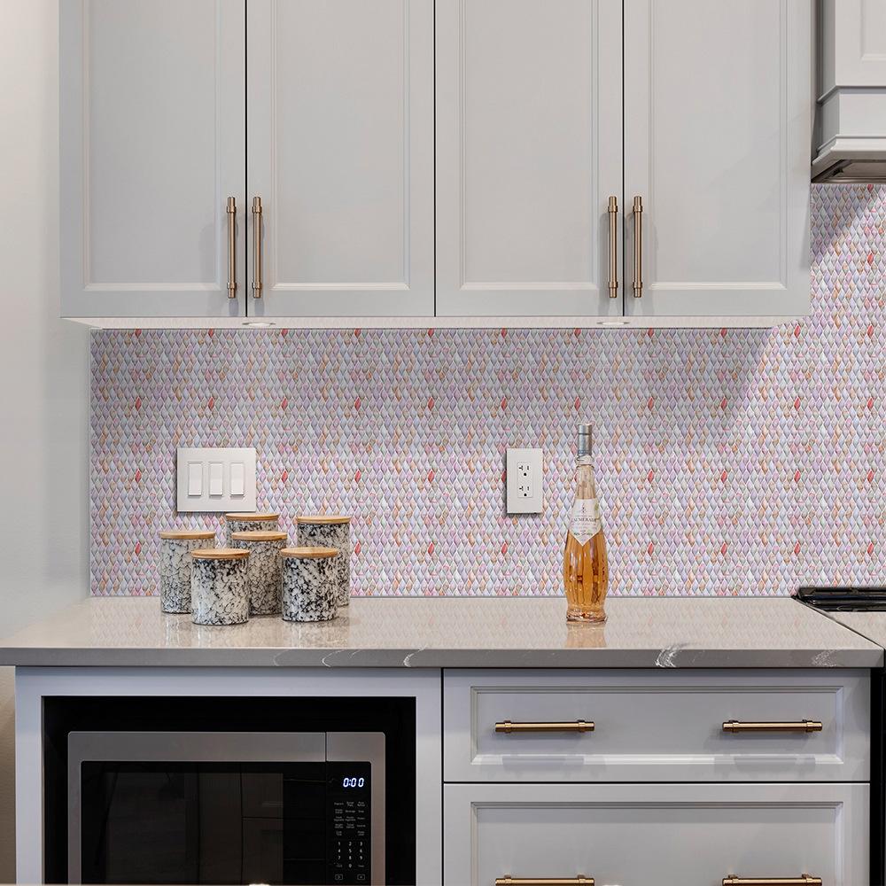 The Same Wall Sticker 3D Imitation Epoxy Mosaic Wallpaper Self-Adhesive Kitchen Bathroom Waterproof And Anti-Fouling Wall Decoration