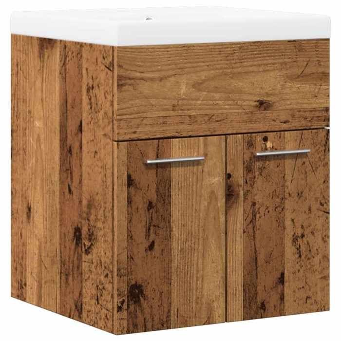 VidaXL Ensemble de meubles salle de bain 2 pcs bois d'ingénierie 3328581