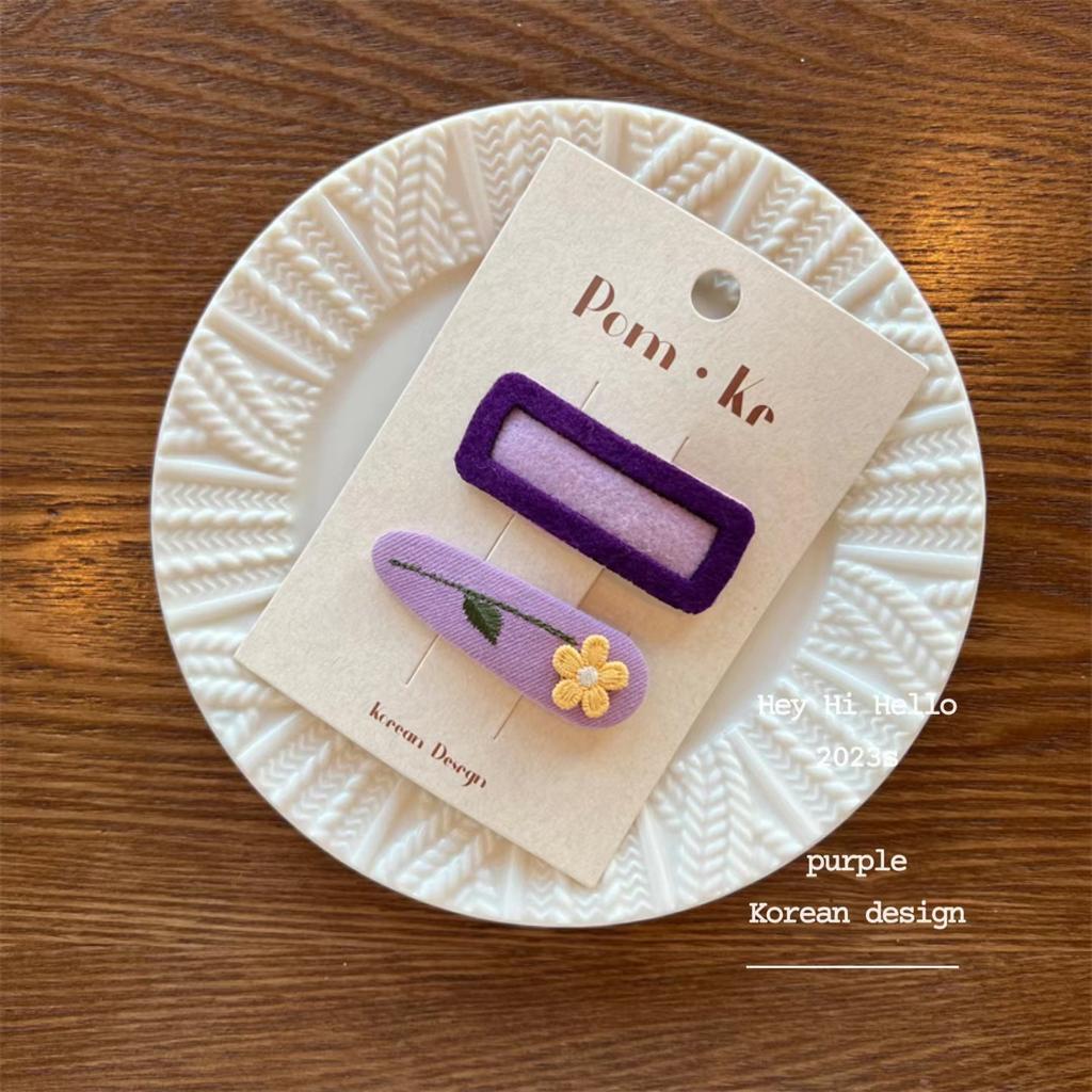 Winter Purple Elegant Hairpins Women Girls Kids Hair Clips Pin Barrettes Accessories Hairgrips Headdress Headwear Ornaments