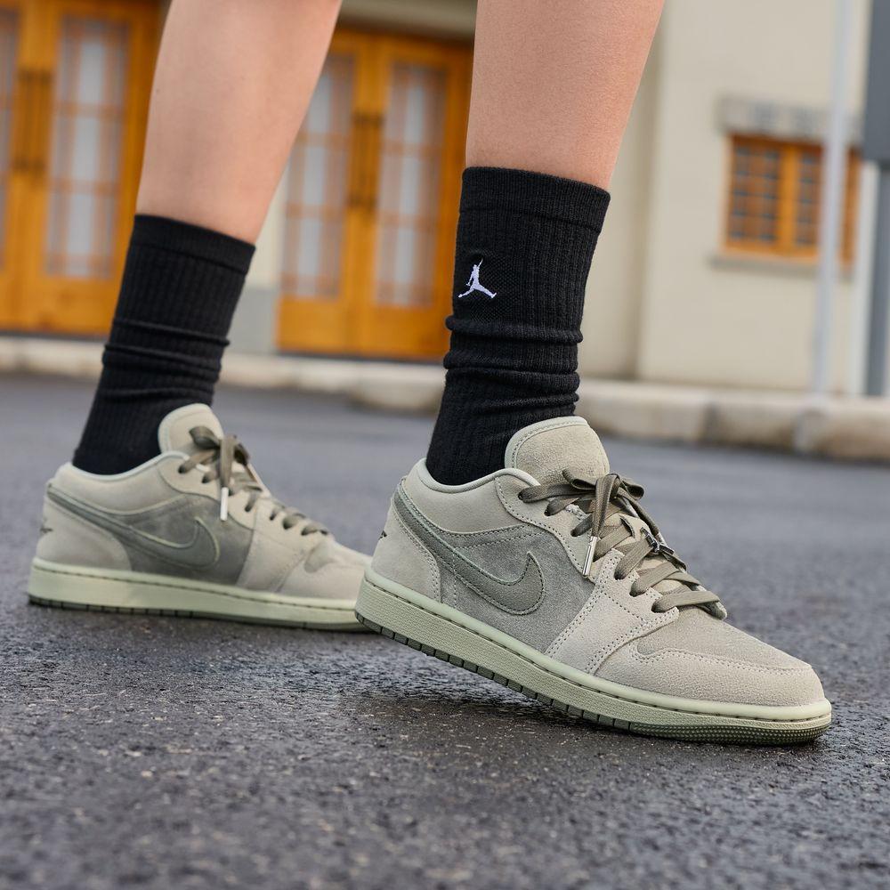 Jordan Air Jordan 1 Низкие Винтажные Баскетбольные Кроссовки Женские Светло-Серый 38