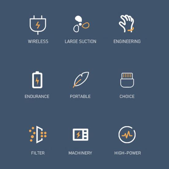 Cordless Vacuum Cleaner with Powerful Motor Strong Suction Low Noise Rechargeable Handheld Vacuum Cleaner Dust Remover