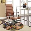 1pc Demon Slayer Anime Design Round Carpet - Office Chair Mat, Non-Slip Rug for Home Decor, Living Room, Bedroom