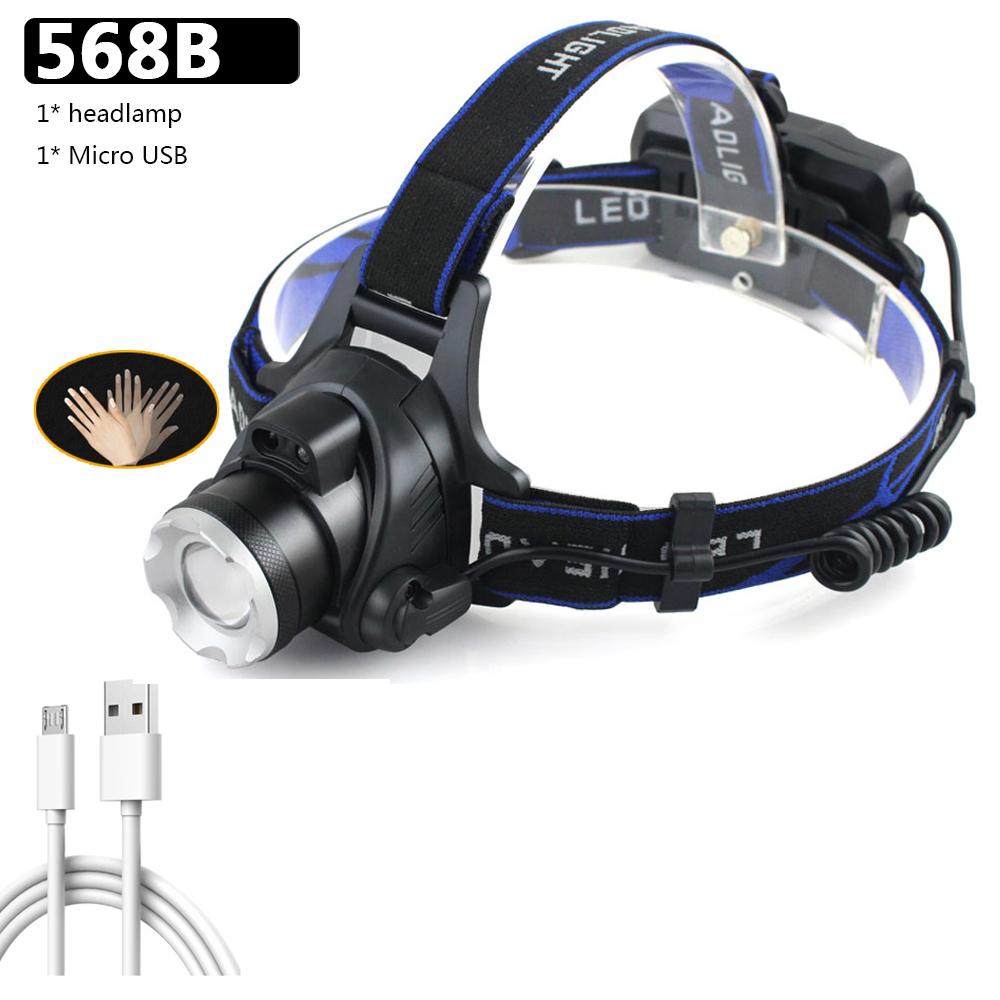 Led Headlamp XHP100 9-core Zoomable Head Flashlight Lamp Torch Usb Rechargeable Headlights Lantern Waterproof for Bike