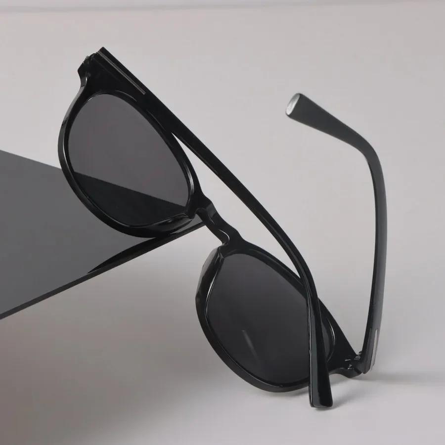 Luxury Round Sunglasses Women Men Cool Brand Designer Mirror Sun Glasses Female Male Black Colors