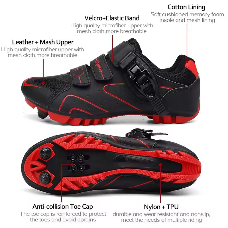 New Cycling Sneaker MTB Shoes with Men Cleat Road Dirt Bike Flat Racing Women Bicycle Mountain Spd Mtb Shoes Zapatillas Mtb