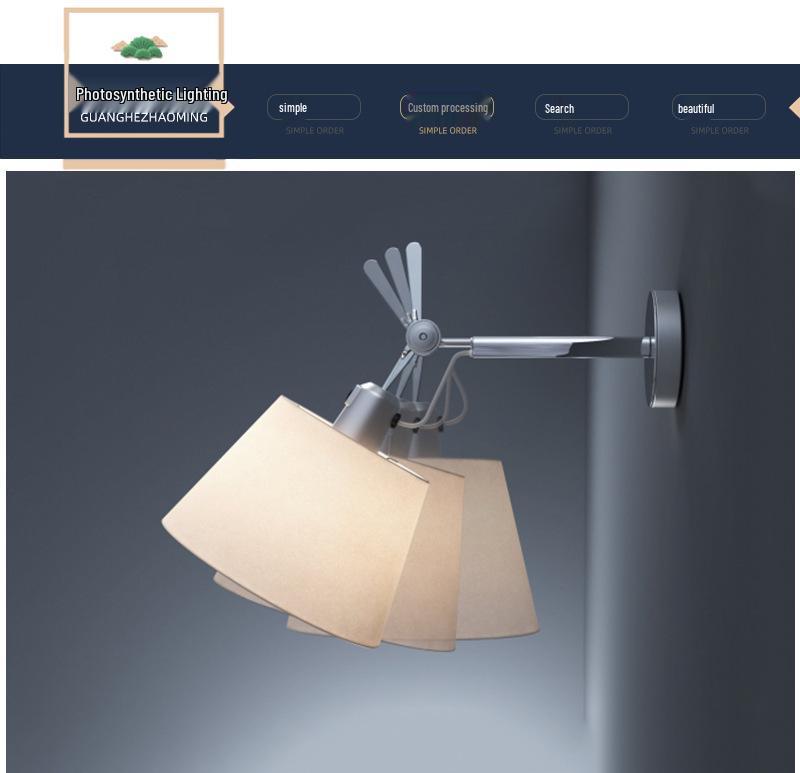 Verstellbare LED-Wandleuchte für Büro, Schlafzimmer und Hotelzimmer