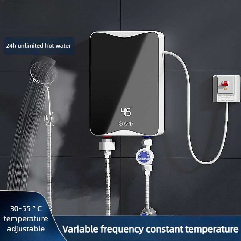 Mini Instant Electric Water Heater Small Kitchen Treasure Water Heater Fast Heating Constant Temperature Hot Water Shower Set