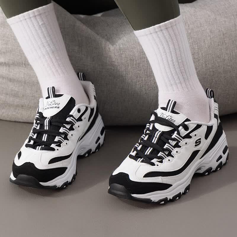 Skechers Women s Panda Casual Shoes 896121-WBK 8.5