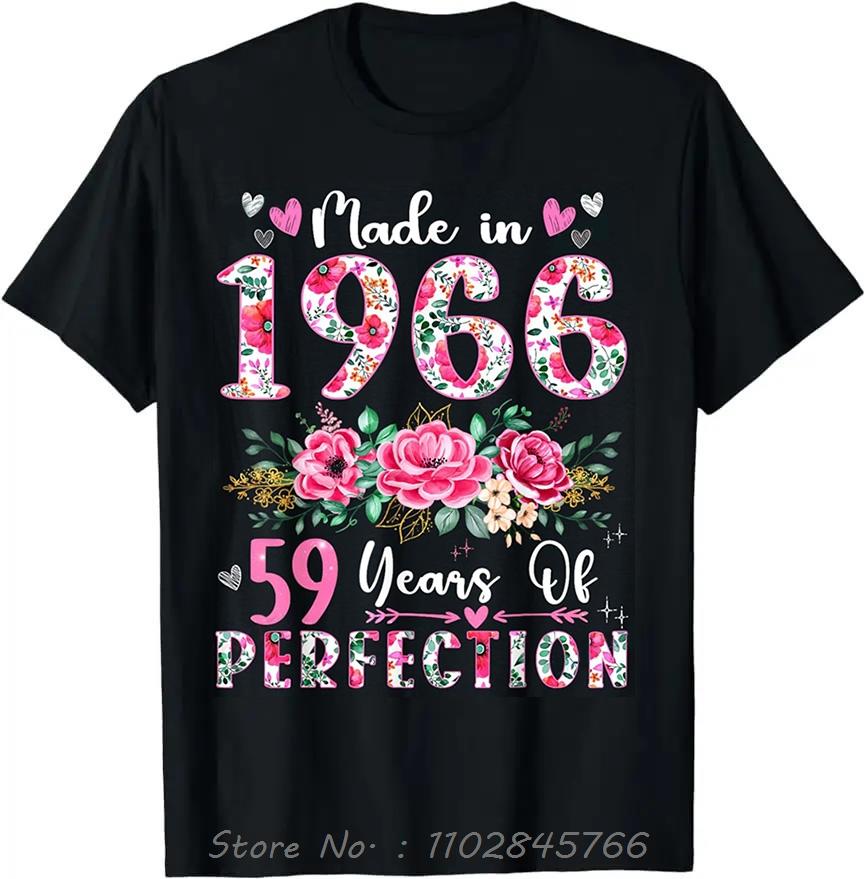 Vintage 1966 Oversized Tshirt Custom Mens Clothing Ropa Hombre Cotton Tshirt Hip Hop Streetwear Tosp Casual Fitness T Shirt